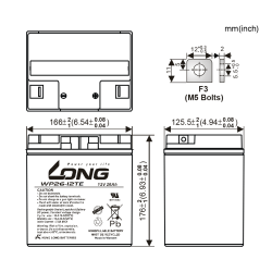 Batterie Long WP26-12TE | bateriasencasa.com