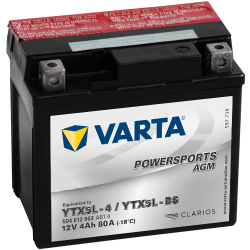 Batterie Varta YTX5L-4 YTX5L-BS 504012003 | bateriasencasa.com