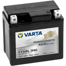 Varta YTX5L-4 504909007 battery | bateriasencasa.com