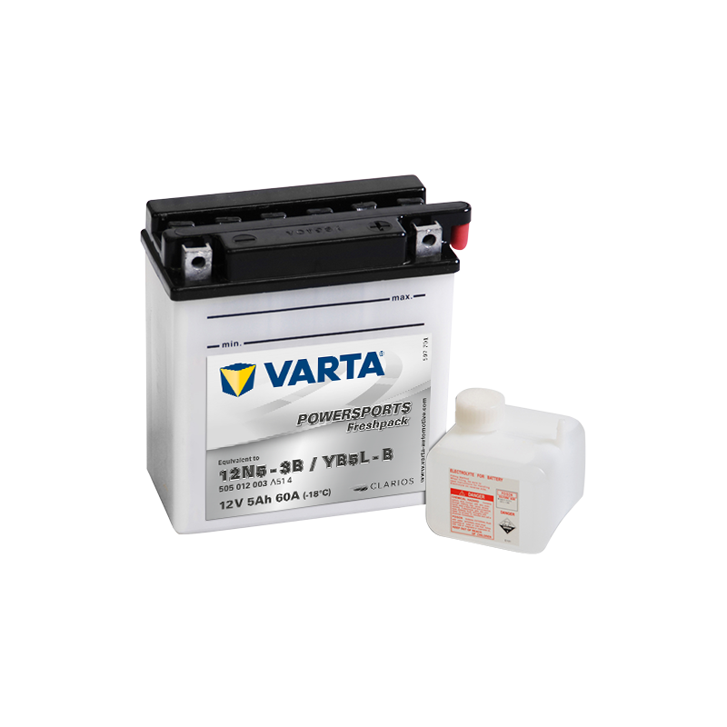 Bateria Varta 12N5-3B.YB5L-B 505012003 | bateriasencasa.com