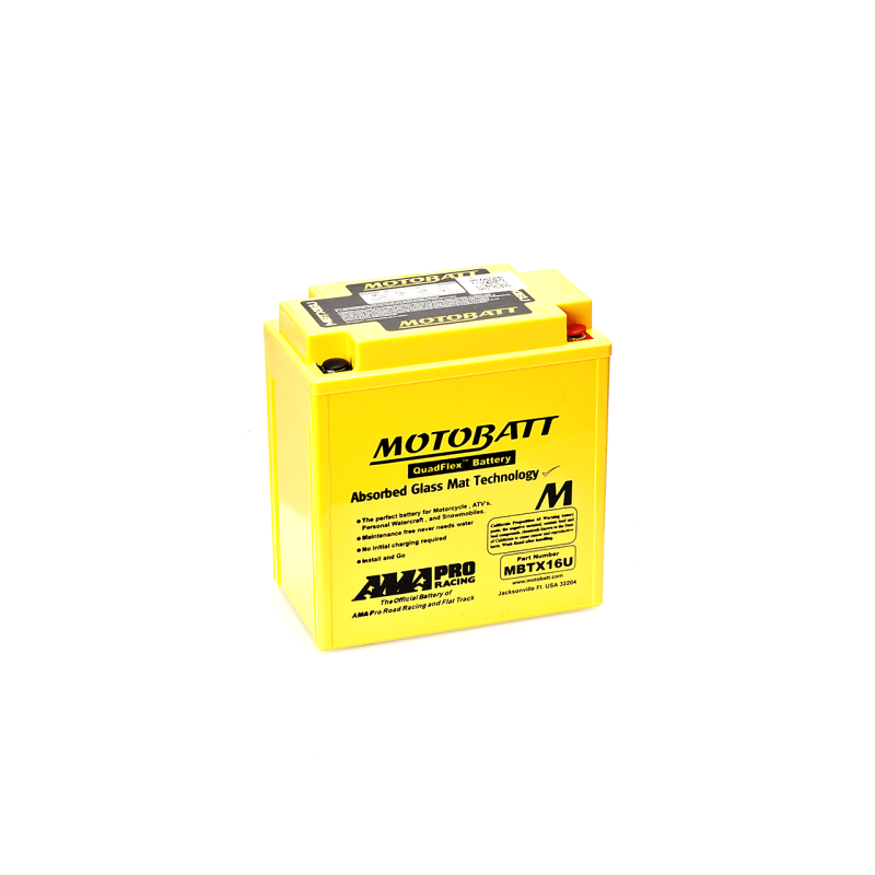 Motobatt MBTX16U YTX16BS-YTX20CHBS battery | bateriasencasa.com