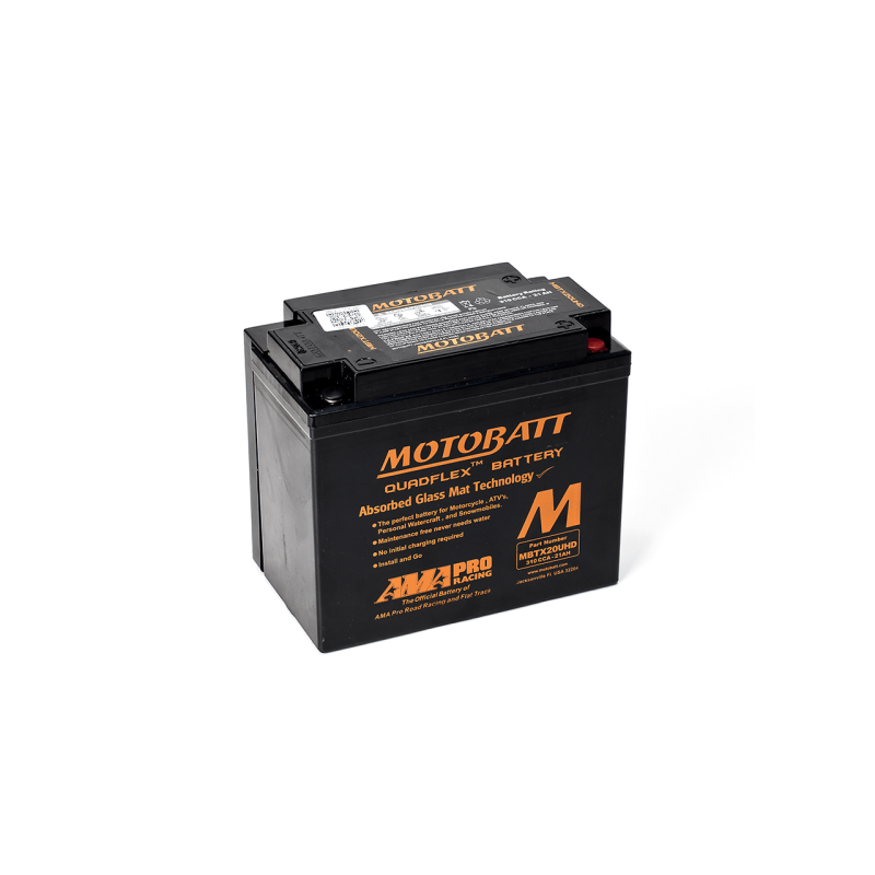Batteria Motobatt MBTX20UHD YTX20BS YTX20LBS YTX20HBS YB16B YB16LB YB16CLB | bateriasencasa.com