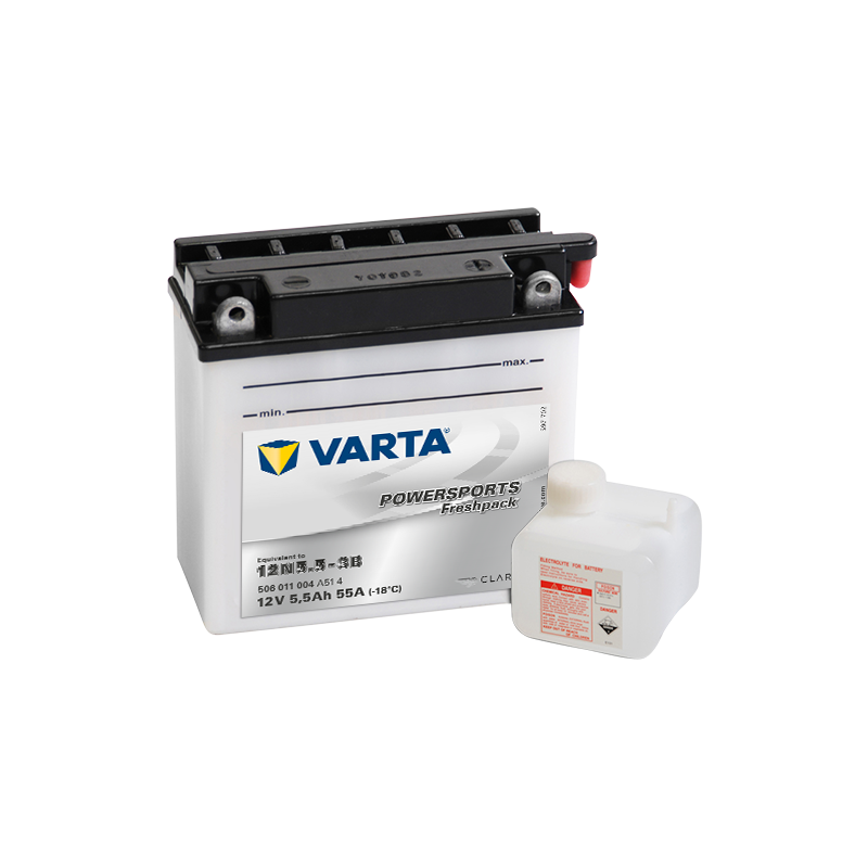 Batería Varta 12N5.5-3B 506011004 | bateriasencasa.com