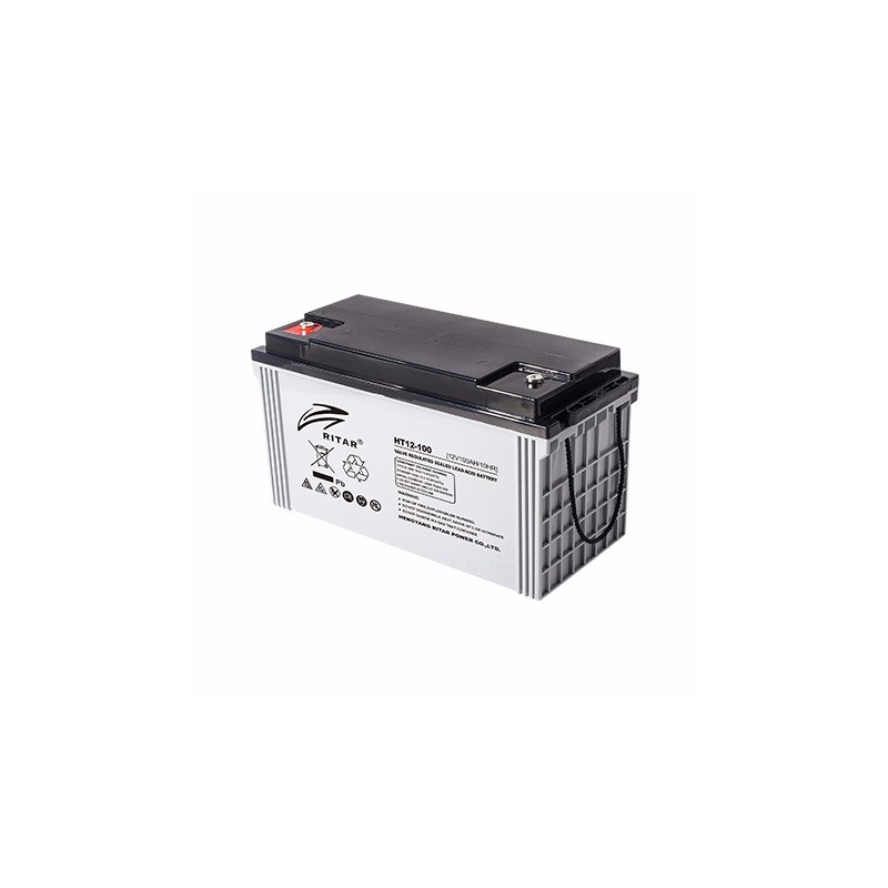Batterie Ritar HT12-100 | bateriasencasa.com