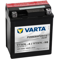 Batterie Varta YTX7L-4 YTX7L-BS 506014005 | bateriasencasa.com