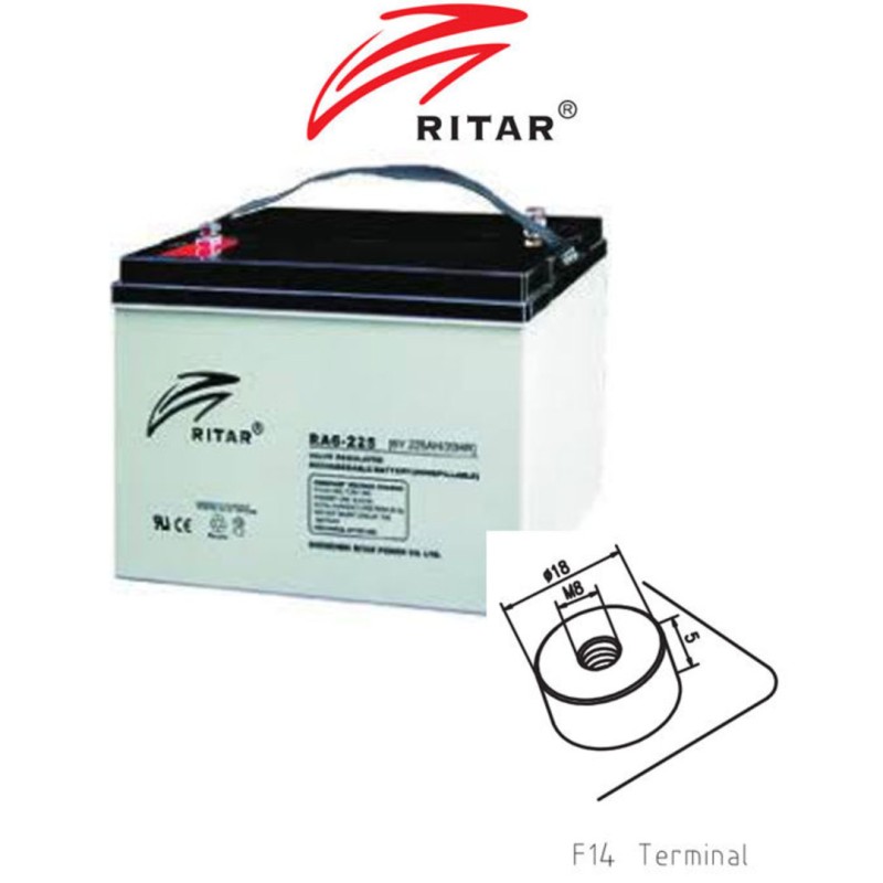 Batería Ritar RA6-225 | bateriasencasa.com