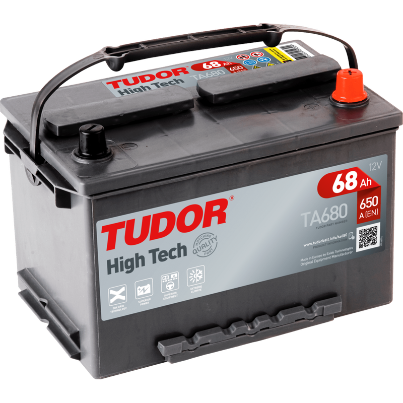 Tudor TA680 battery | bateriasencasa.com