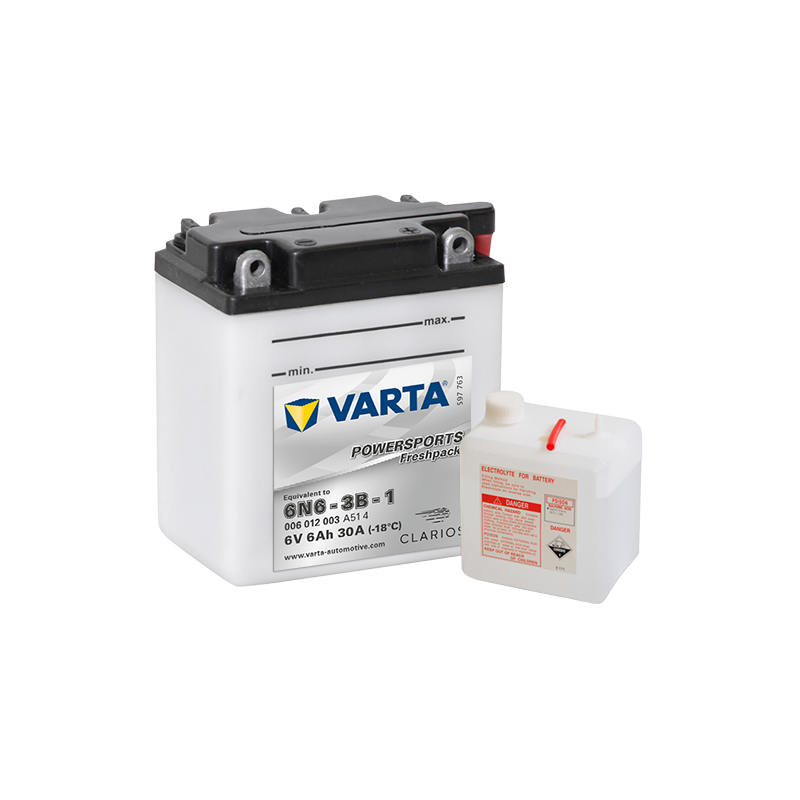 Batterie Varta 6N6-3B-1 006012003 | bateriasencasa.com