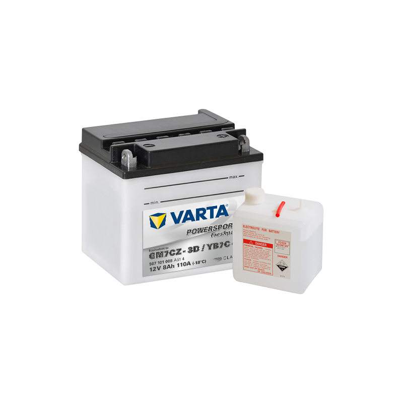 Batterie Varta GM7CZ-3D YB7C-A 507101008 | bateriasencasa.com