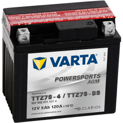 Varta TTZ7S-4 TTZ7S-BS 507902011 battery | bateriasencasa.com