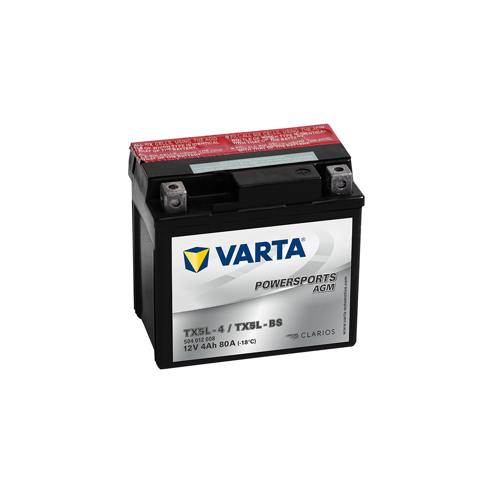 Bateria Varta YTX5L-4,YTX5L-BS 504012003 4Ah - 1