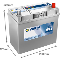 Bateria Varta B32 45Ah - 2