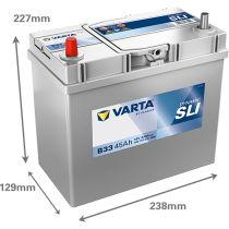 Bateria Varta B33 45Ah - 2