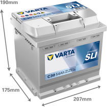 Bateria Varta C30 54Ah - 2