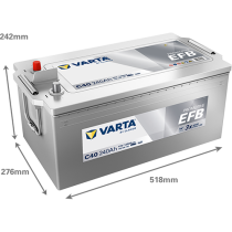 Bateria Varta C40 240Ah - 2
