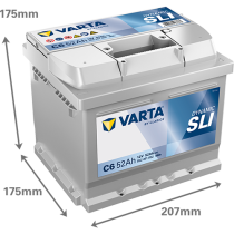 Bateria Varta C6 52Ah - 2