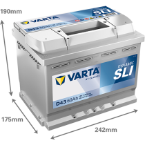 Bateria Varta D43 60Ah - 2