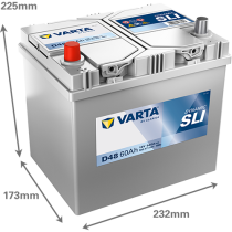 Bateria Varta D48 60Ah - 2