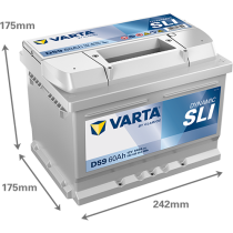 Bateria Varta D59 60Ah - 2