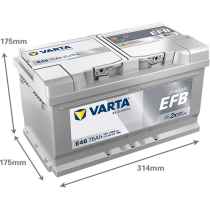 Bateria Varta E46 75Ah - 2