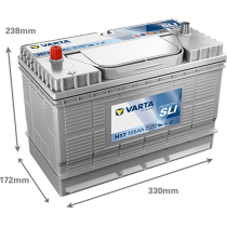 Bateria Varta H17 105Ah - 2