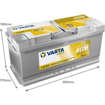 Bateria Varta LA105 105Ah - 2