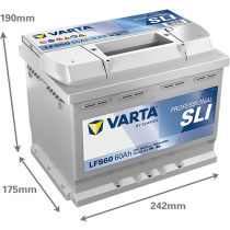 Bateria Varta LFS60 60Ah - 2