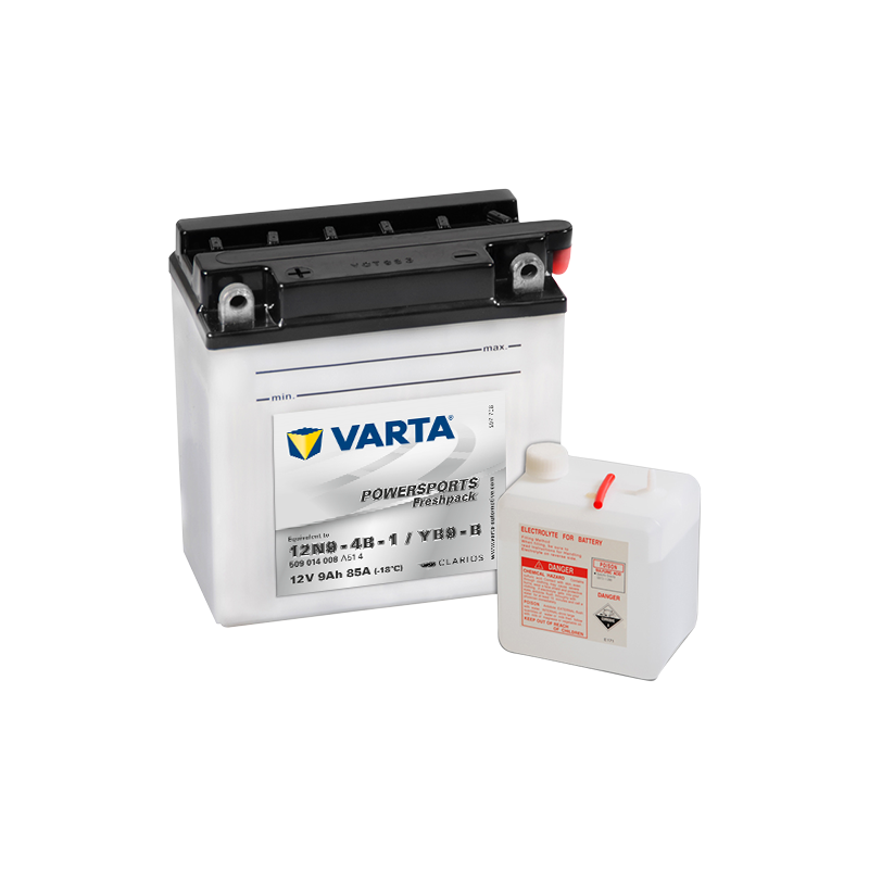 Varta 12N9-4B-1 YB9-B 509014008 battery | bateriasencasa.com