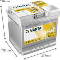 Bateria Varta A9 50Ah - 2