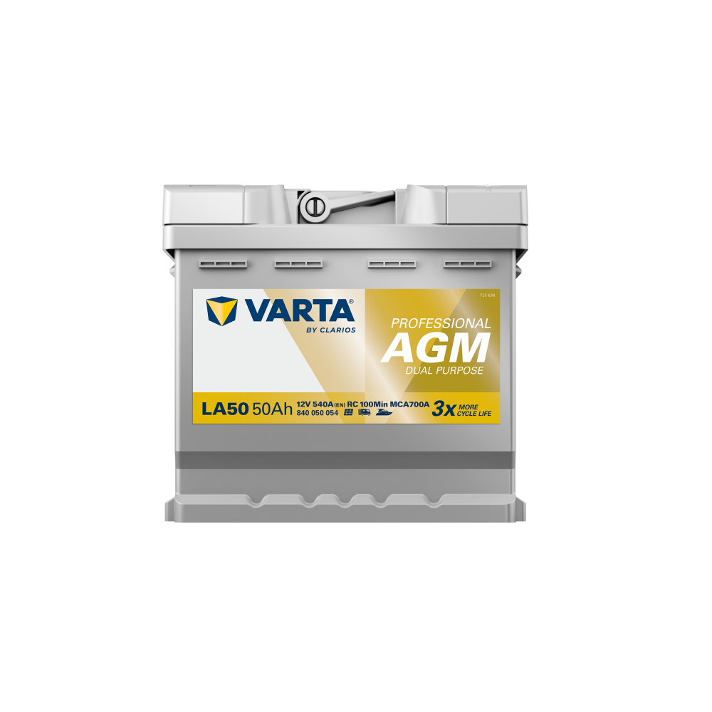 Varta LA50 batería de barco 50Ah 12V 540A | bateriasencasa.com