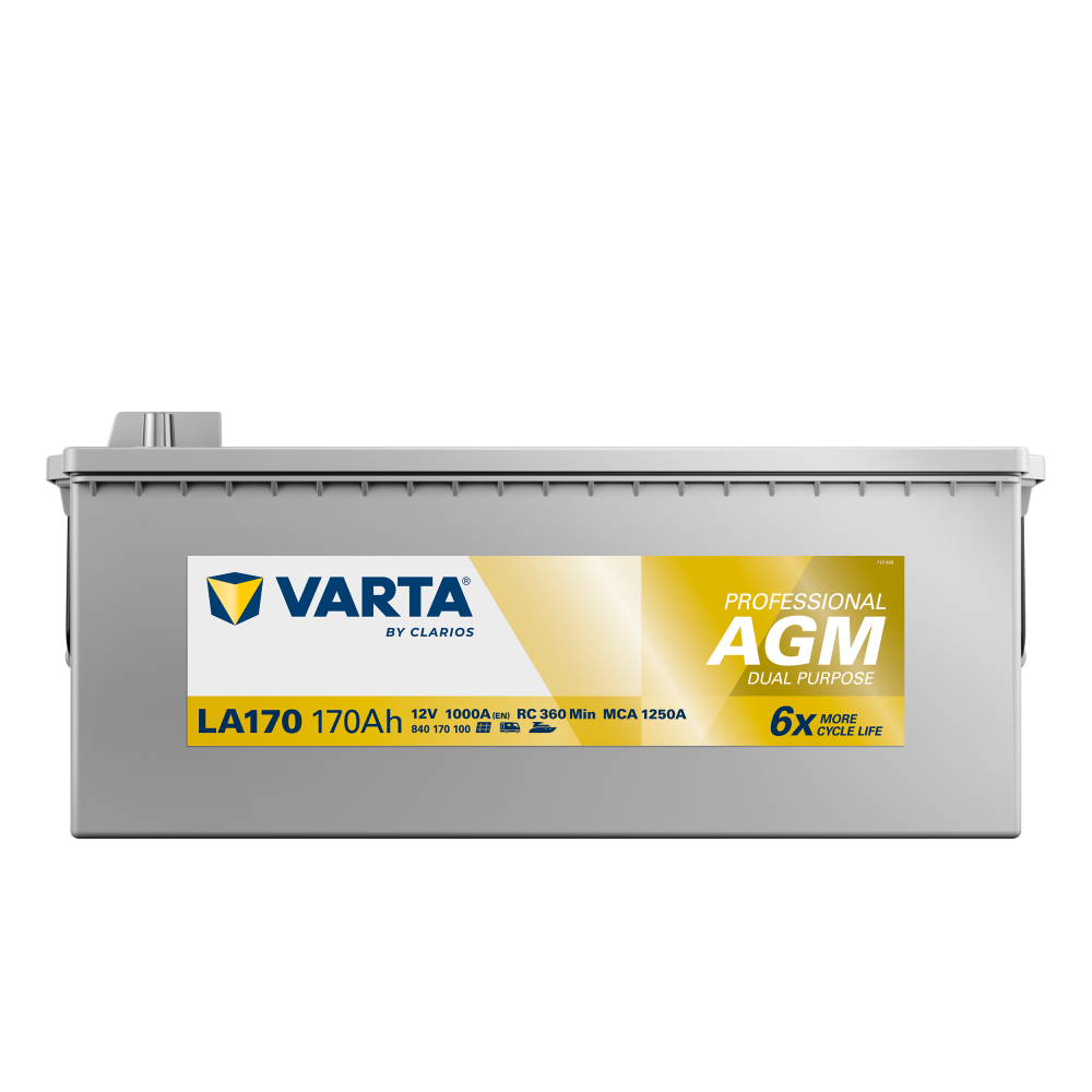 Varta LA170 batería de barco 170Ah 12V 1000A | bateriasencasa.com