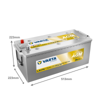 Varta LA170 marine battery 170Ah 12V 1000A | bateriasencasa.com
