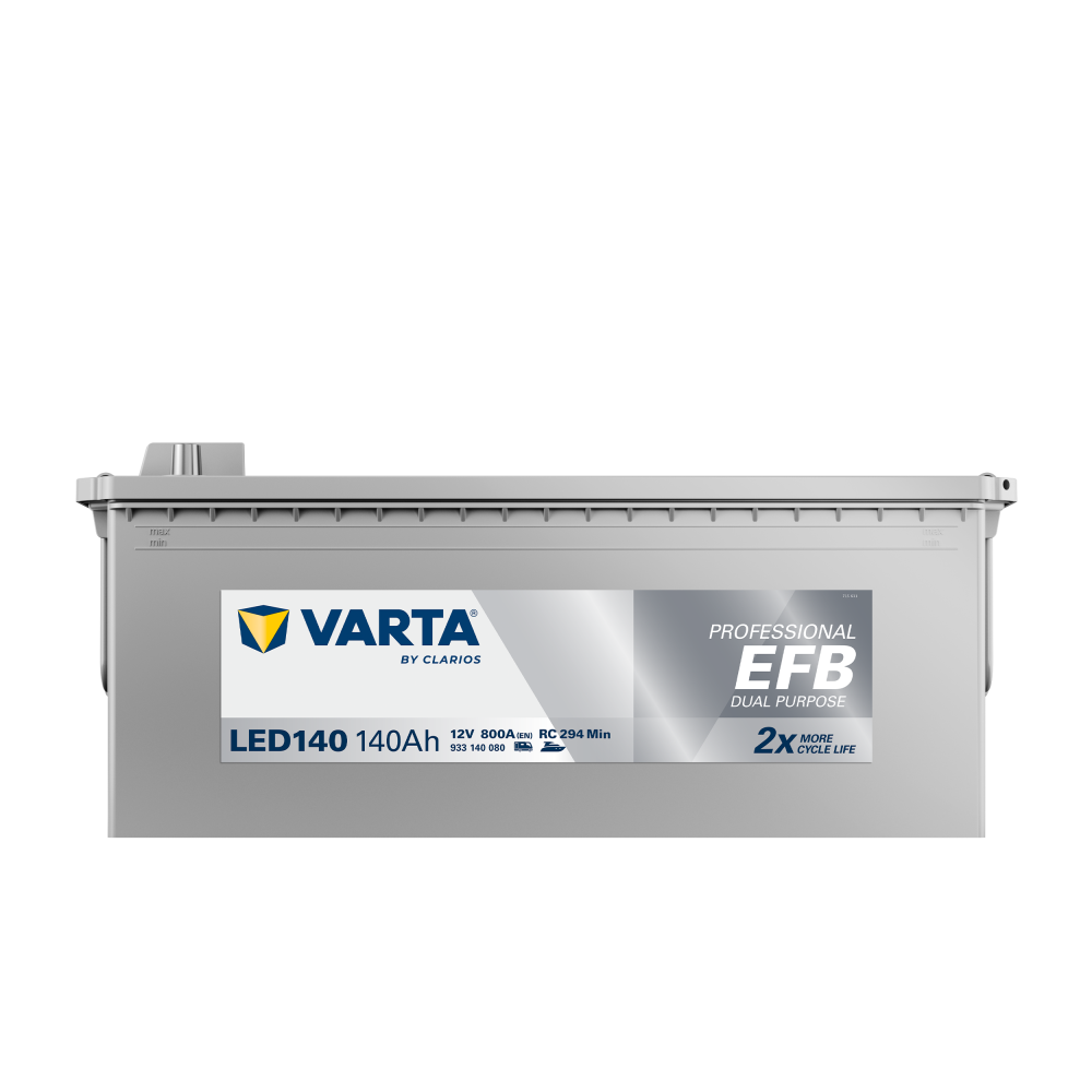 Varta LED140 batería de barco 140Ah 12V 800A | bateriasencasa.com