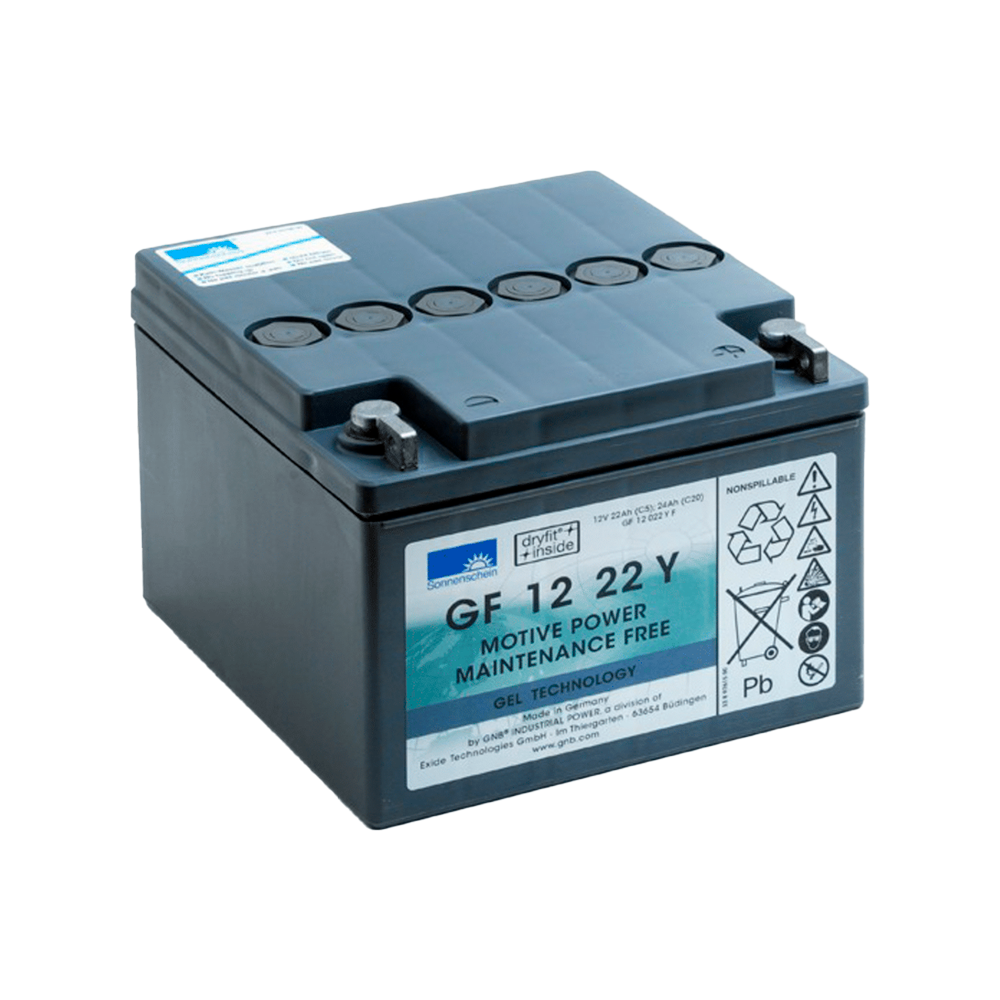 Sonnenschein GF12022YF batterie pour fauteuil roulant 24Ah 12V | bateriasencasa.com