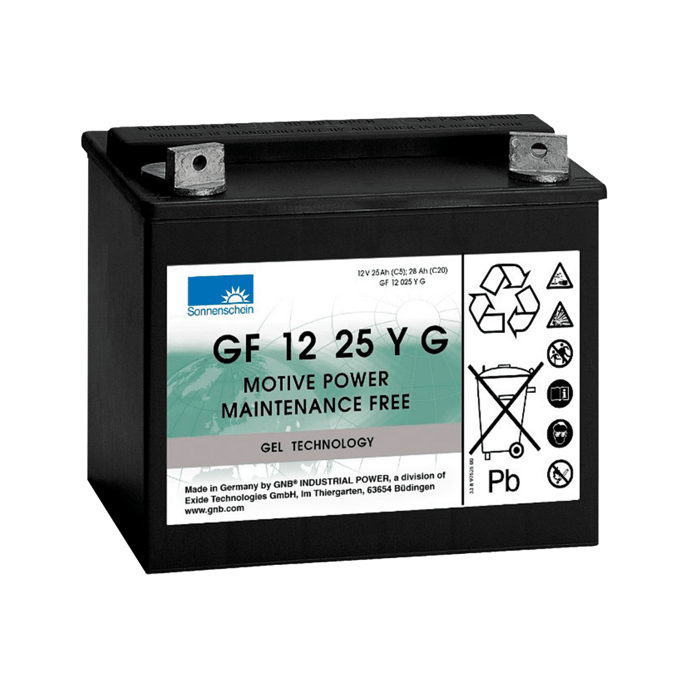 Sonnenschein GF12025YG wheelchair battery 28Ah 12V | bateriasencasa.com