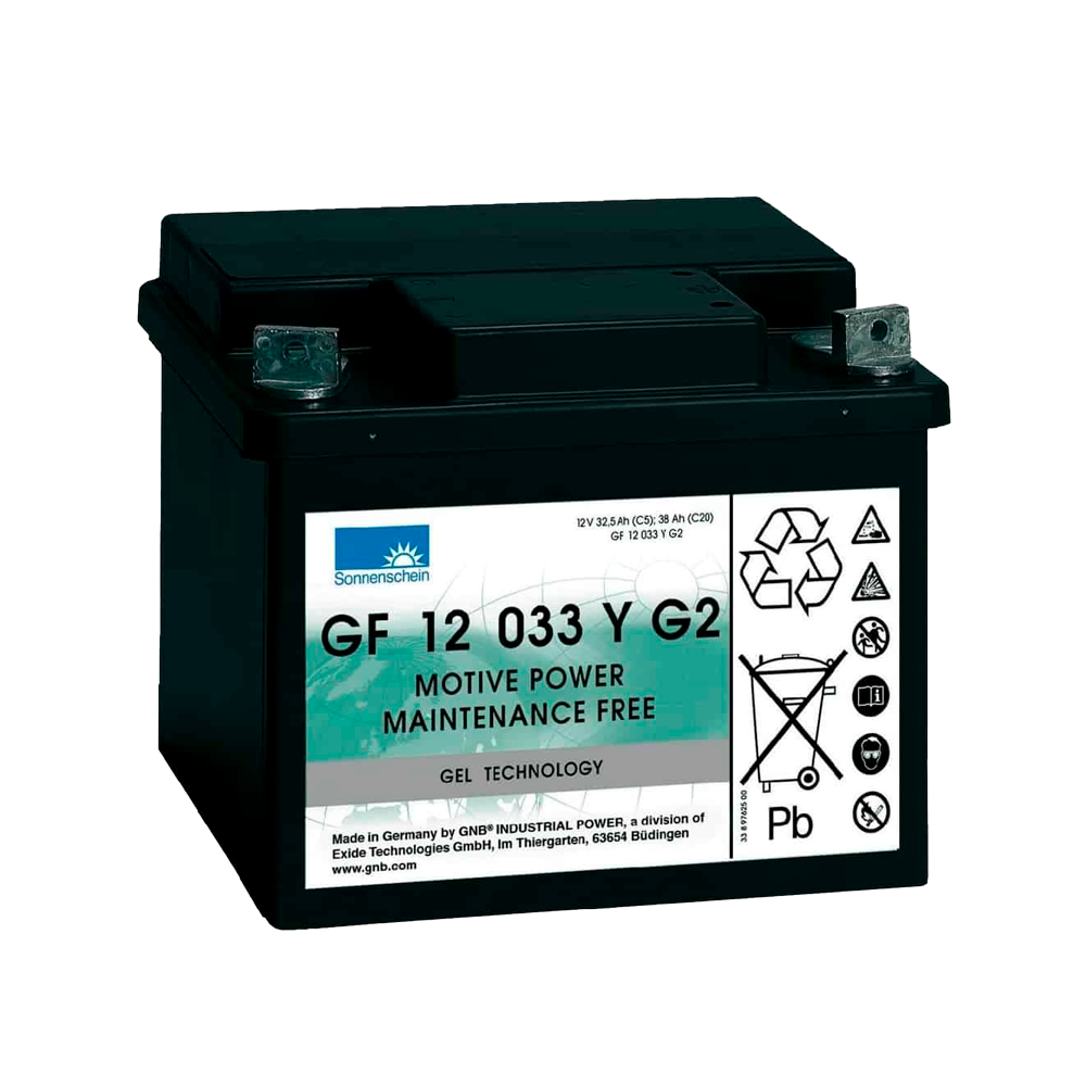 Sonnenschein GF12033YG2 mobility battery 38Ah 12V | bateriasencasa.com