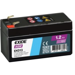 Exide EK013 Autobatterie 1.20Ah 12V 18A | bateriasencasa.com