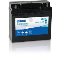 Exide AGM12-17 Motorradbatterie 18Ah 12V 230A | bateriasencasa.com