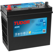 Tudor TK457 bateria auxiliar 45Ah 12V 380A | bateriasencasa.com