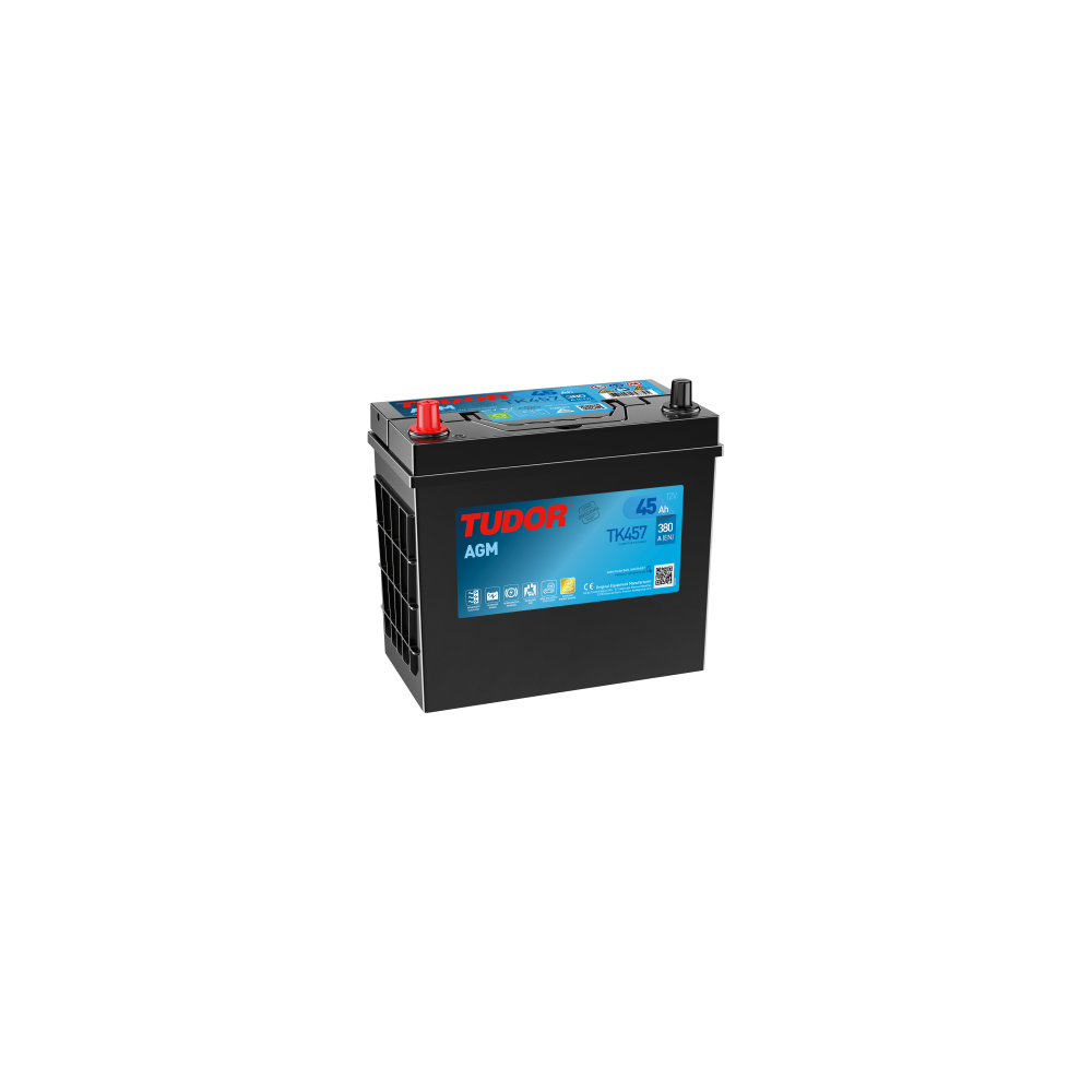 Tudor TK457 batteria ausiliaria 45Ah 12V 380A | bateriasencasa.com