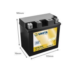 Varta 506909010 motorcycle battery 6Ah 12V 100A | bateriasencasa.com