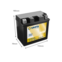 Varta 506909010 motorcycle battery 6Ah 12V 100A | bateriasencasa.com