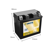 Varta 506909010 motorcycle battery 6Ah 12V 100A | bateriasencasa.com
