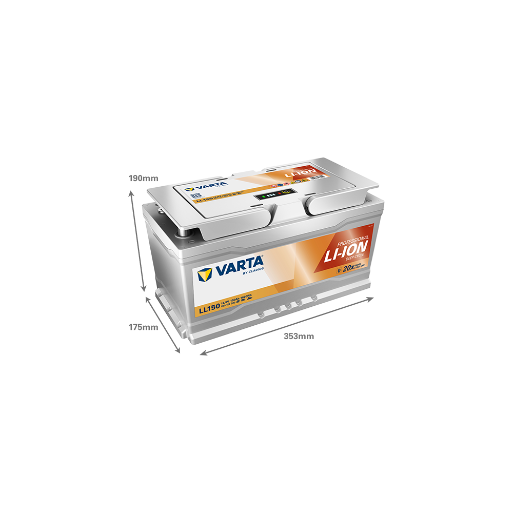 Varta LL150 batería de barco 150Ah 12.80V | bateriasencasa.com