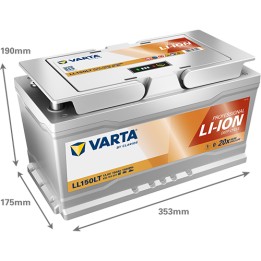 Varta LL150LT batteria nautica 150Ah 12.80V | bateriasencasa.com