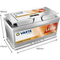 Varta LL150LT Bootsbatterie 150Ah 12.80V | bateriasencasa.com