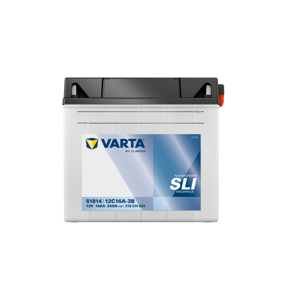 Varta 518014024 batterie de moto 18Ah (10h) 12V 240A | bateriasencasa.com
