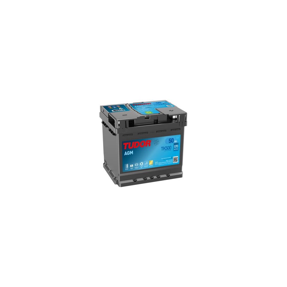 Tudor TK500 batería auxiliar 50Ah 12V 570A | bateriasencasa.com