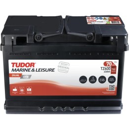 Tudor TZ600 marine battery 70Ah 12V 760A | bateriasencasa.com
