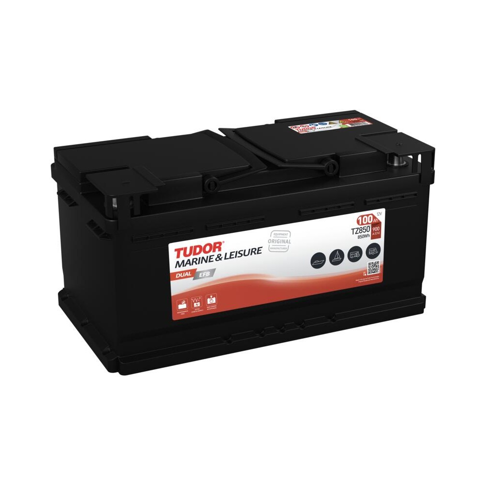 Tudor TZ850 batería de barco 100Ah 12V 900A | bateriasencasa.com